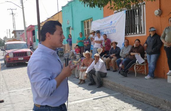 Recorre Julio Hurtado comunidad San Antonio de la Garza para ofrecer programa de Vivienda Digna