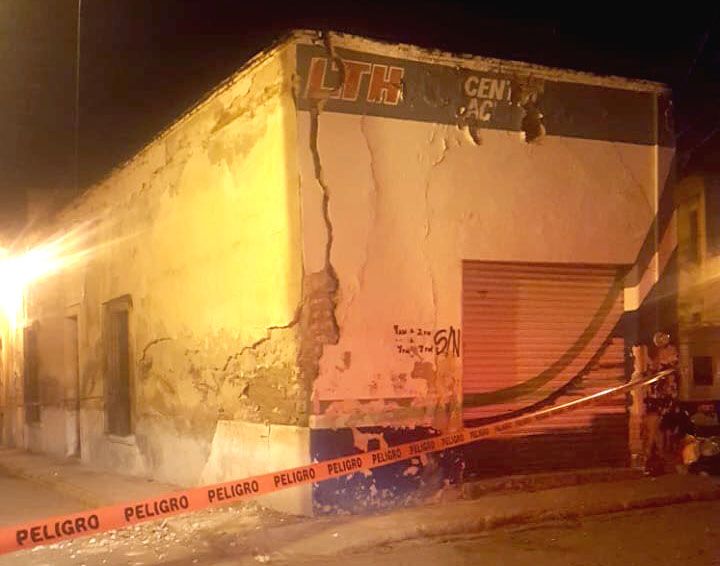 Repararán fachada dañada en Centro Histórico