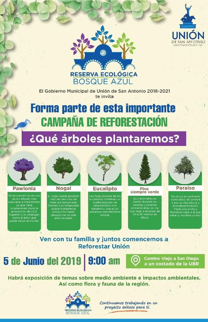 Crearán reserva ecológica «Bosque Azul» en Unión de San Antonio