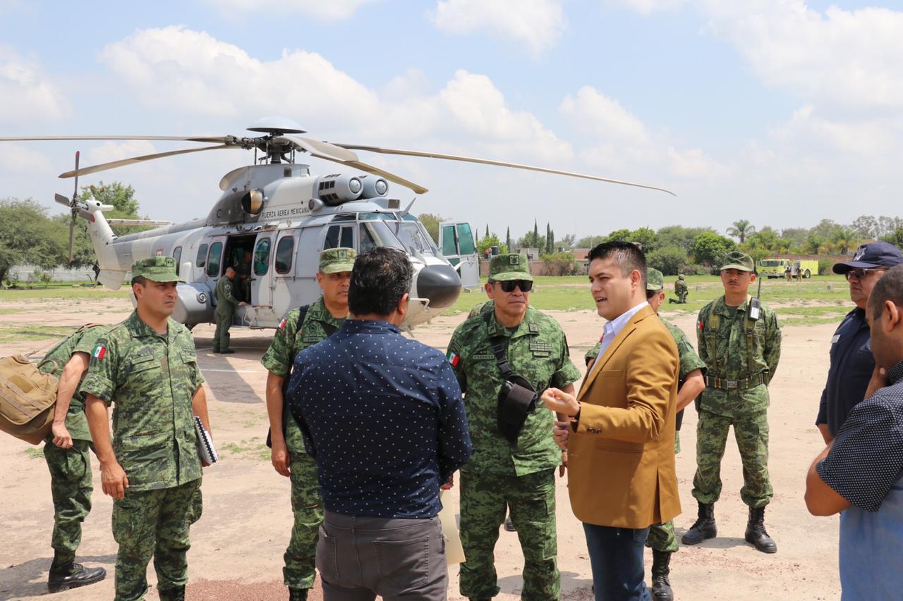 Se reúne Tecutli Gómez  con elementos  del ejército para definir Estancia para la Guardia Nacional en Lagos