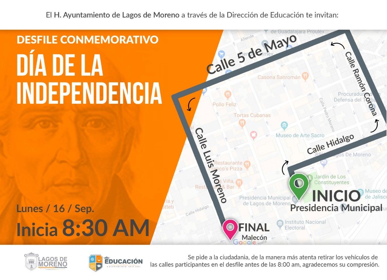 Preparan desfile para conmemorar el Día de la Independencia