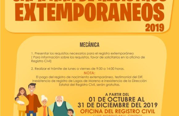 Inician campaña de registros de nacimiento extemporáneos