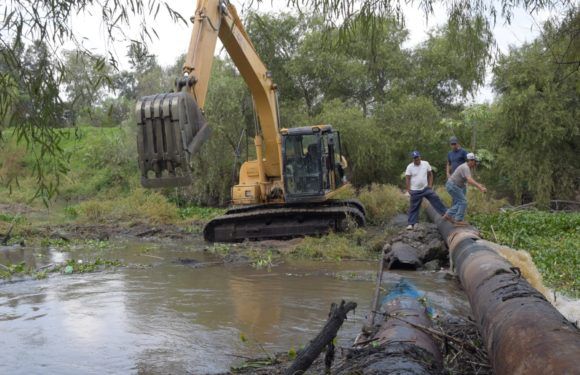 Reparan colector de ingreso de aguas negras a planta tratadora
