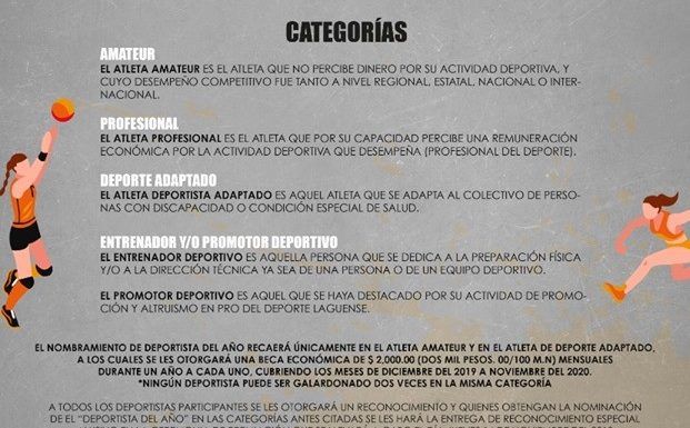 Abren convocatoria para Deportista del Año
