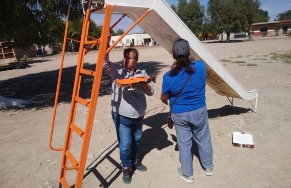 Rehabilitan espacios públicos en zona rural
