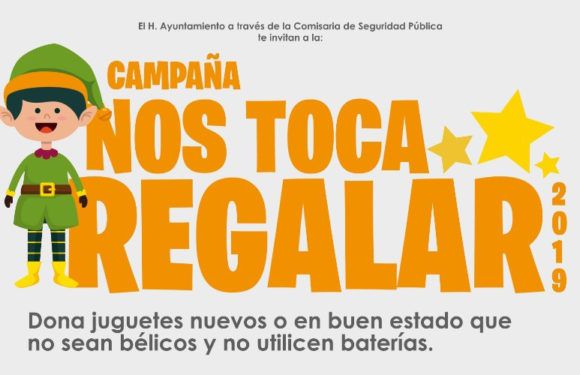 Realizará Seguridad Pública campaña altruista «Nos Toca Regalar»
