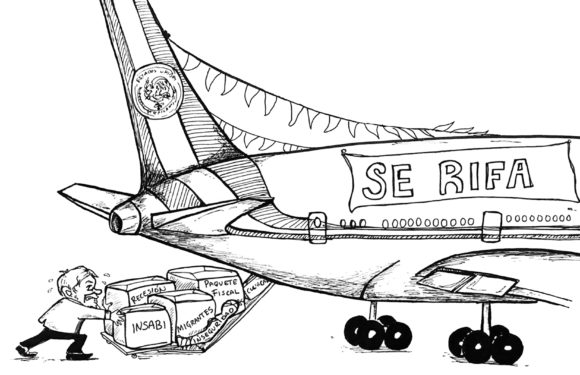 La ocurrencia de rifar el avión presidencial