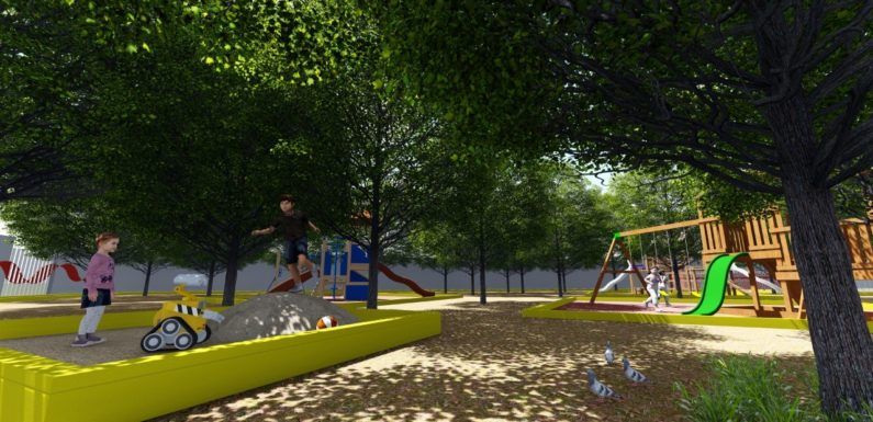Inician rehabilitación de área recreativa en La Adelita