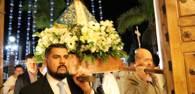 Encabezan funcionarios públicos peregrinación a la Virgen de la Encarnación