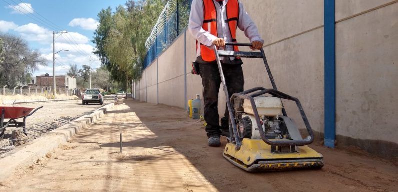Avanzan los trabajos de pavimentación en la calle San Gregorio
