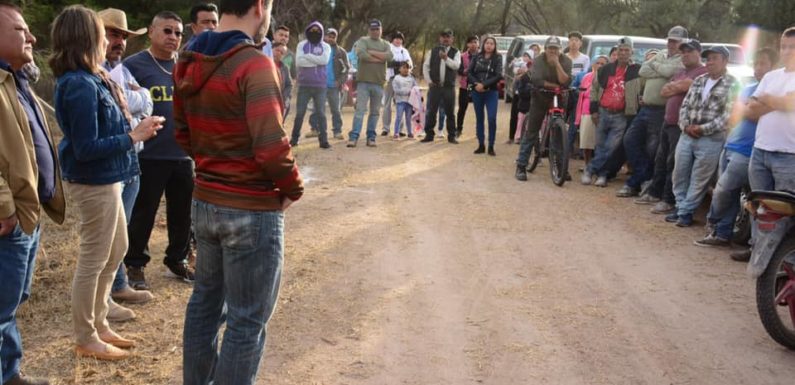 Informa Gobierno Municipal a pobladores de La Laguna, sobre la instalación de la nueva planta tratadora de agua