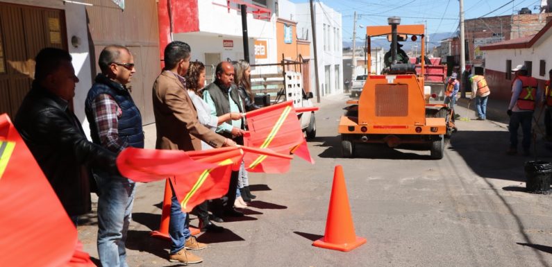 Inician rehabilitación de la calle Madero