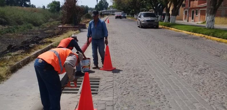 Pintan machuelos en banquetas del Malecón