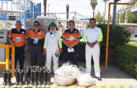 Donan equipo a  Protección Civil y Bomberos la empresa Nestle y CPW