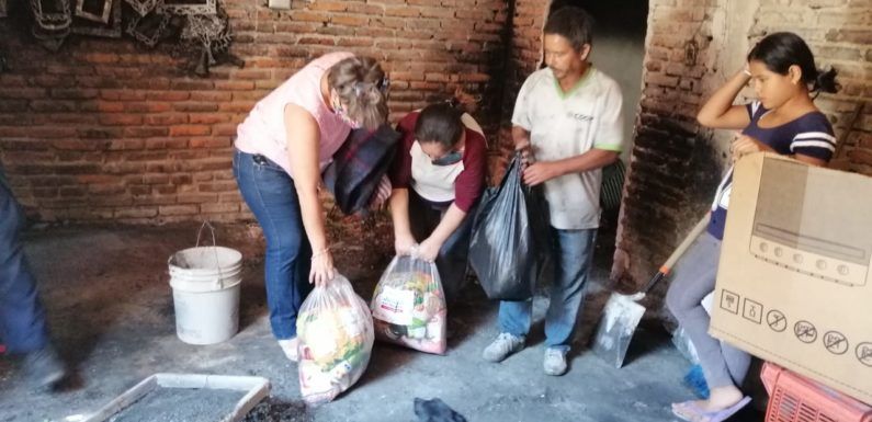 Apoyará DIF Lagos a familia afectada por incendio