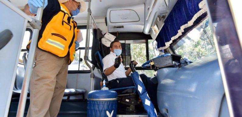 Uso de cubrebocas será obligatorio en transporte publico para choferes y usurarios
