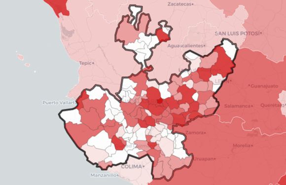 Sólo 71 municipios de Jalisco tienen casos activos de COVID-19