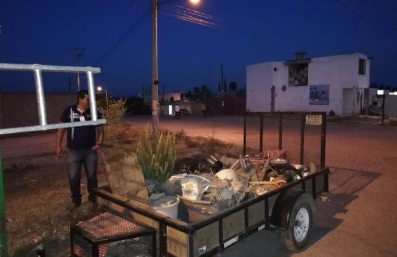 Implementan programa de descacharrización para evitar criaderos de zancudos