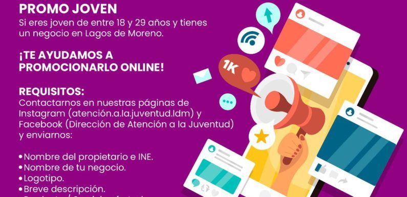 Atención a la Juventud lanza programa de promoción para comercios locales