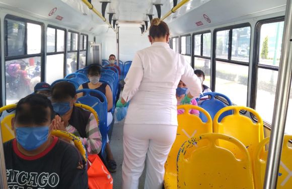 Inspeccionan medidas sanitarias en los camiones urbanos
