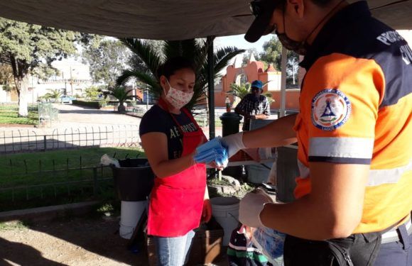 Refuerzan medidas de prevención del Covid-19 en zonas comerciales