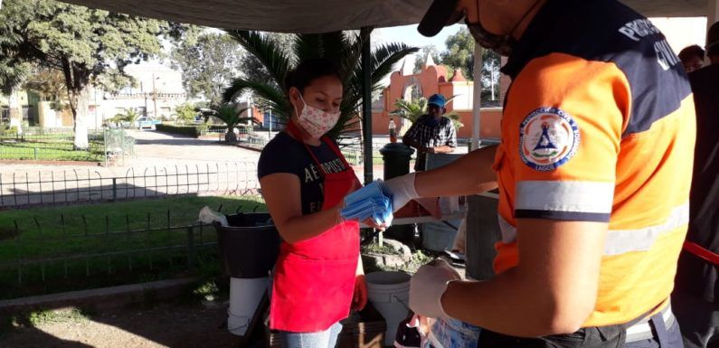 Refuerzan medidas de prevención del Covid-19 en zonas comerciales