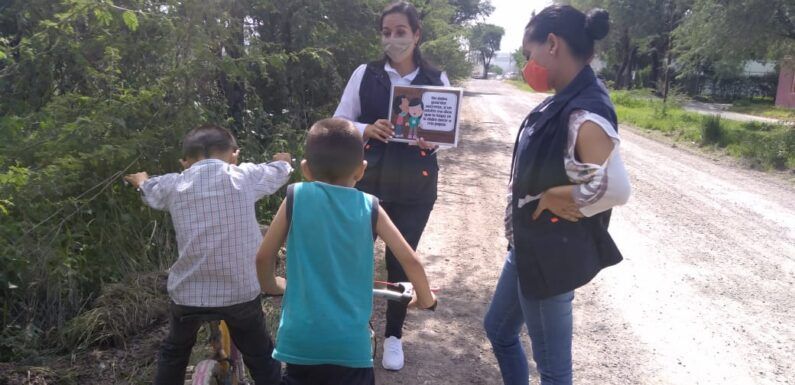 Realiza Prevención del Delito recorridos informativos en zona rural