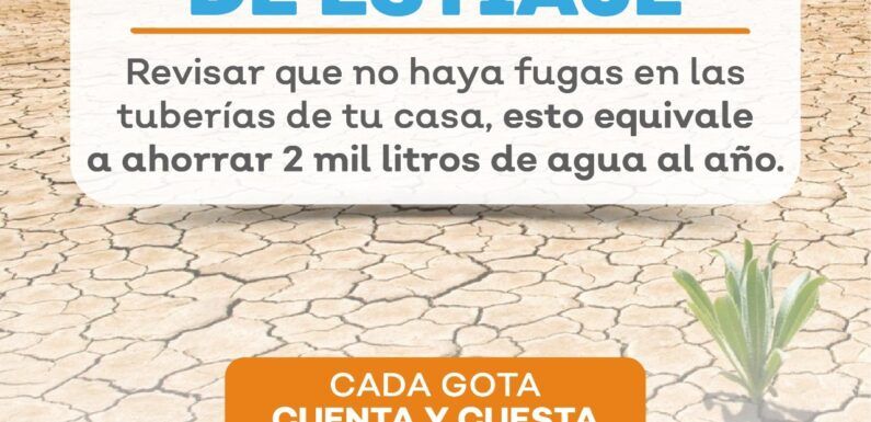 Piden autoridades municipales no desperdiciar el agua