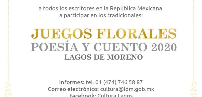 Lanzan convocatoria para Juegos Florales 2020