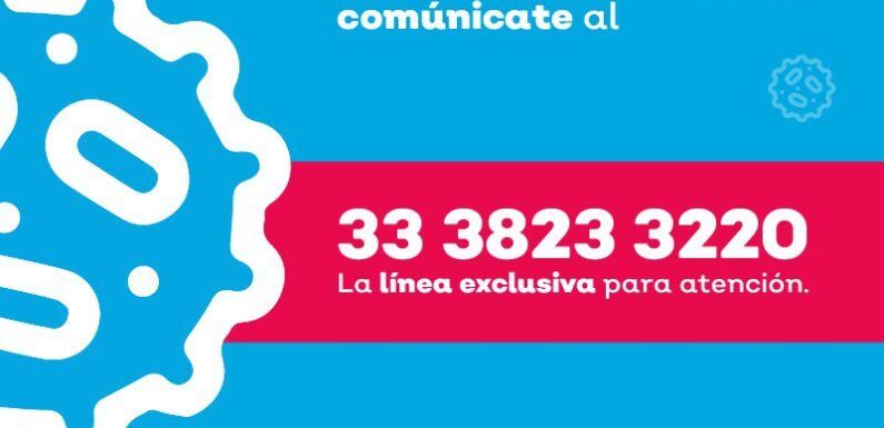 Suspenderán por 7 horas Línea COVID-19 Jalisco