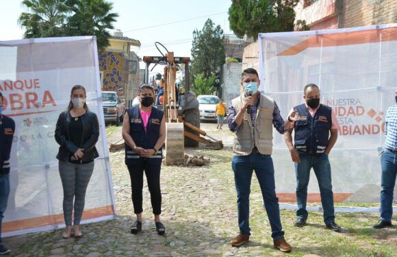 “Las obras en Lagos de Moreno no se detienen y los habitantes de San Miguel ya viven el cambio de la ciudad” Alcalde Tecutli Gómez