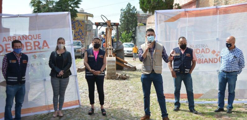 “Las obras en Lagos de Moreno no se detienen y los habitantes de San Miguel ya viven el cambio de la ciudad” Alcalde Tecutli Gómez