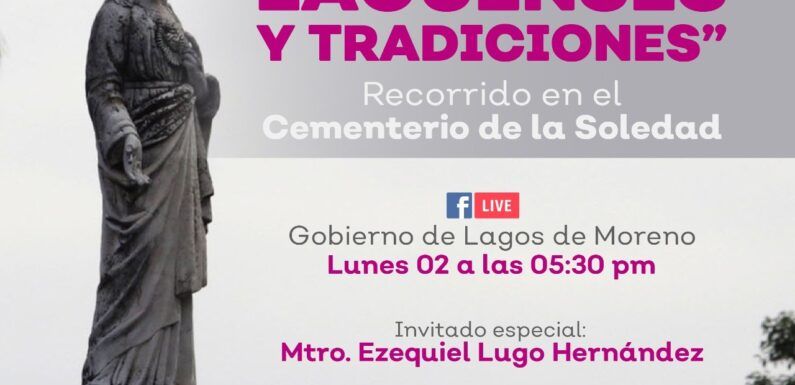 Realizarán recorrido virtual en el Panteón de la Soledad con motivo del Día de Muertos