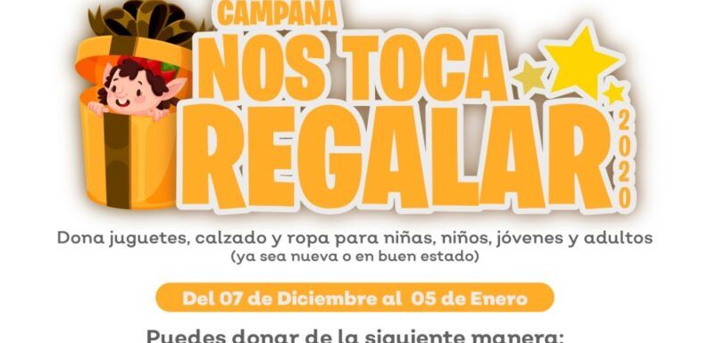 Invita municipio a campaña de donación ´Nos Toca Regalar´