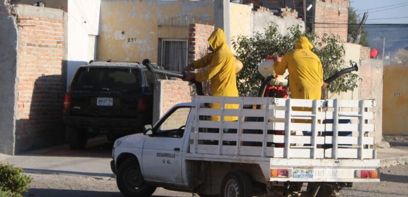Continúan las labores de sanitización en colonias y espacios públicos