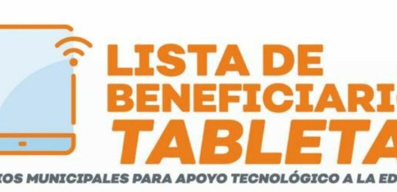 Dan a conocer la lista con los 200 beneficiados de las tablets