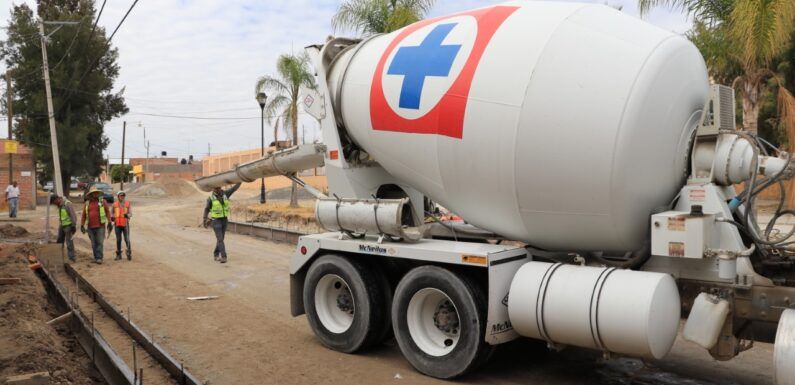 Avanzan trabajos de construcción del bulevar  José María Pino Suárez
