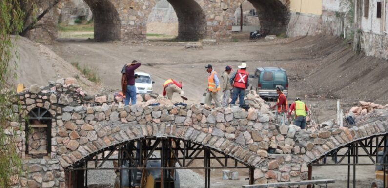Avanzan los trabajos en la construcción del puente de la calle Zúñiga