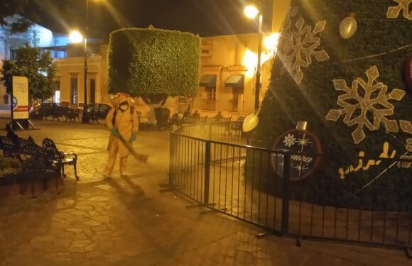 Aumentan acciones de sanitización en espacios públicos