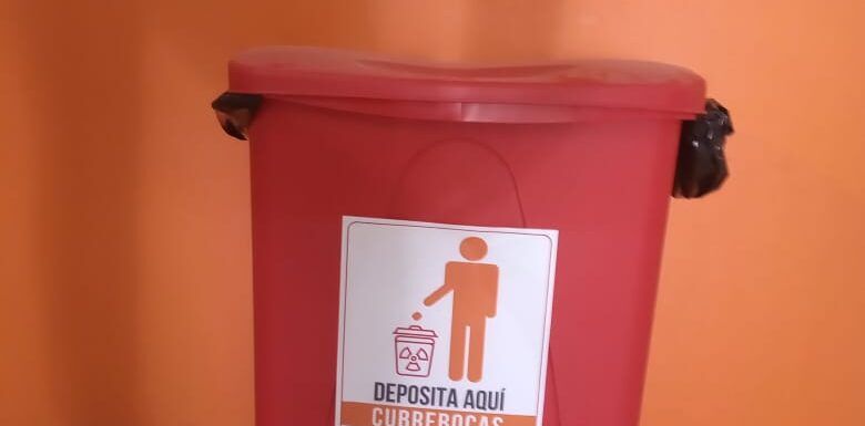 Instalará Gobierno Municipal contenedores exclusivos para cubrebocas usados