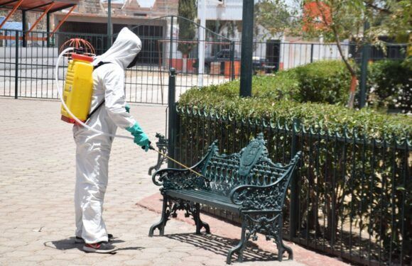 Continúa Ecología Municipal realizando sanitización de espacios públicos