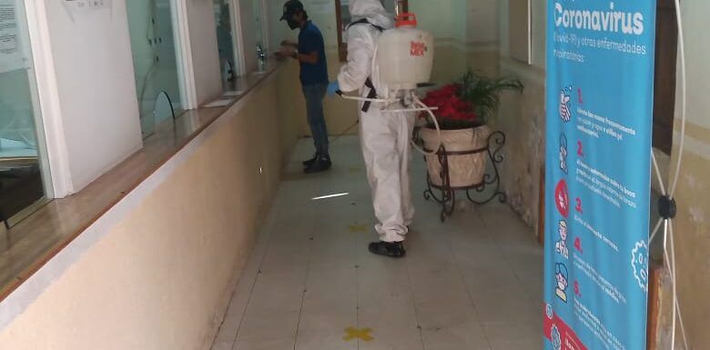 Sanitizan módulos de pago de agua y predial para garantizar seguridad de los contribuyentes