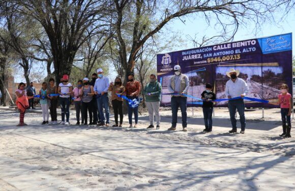 Inauguran trabajos en San Antonio el Alto