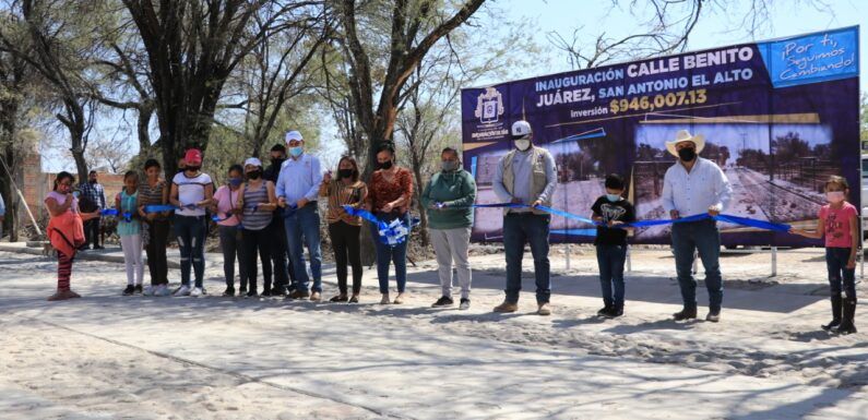 Inauguran trabajos en San Antonio el Alto
