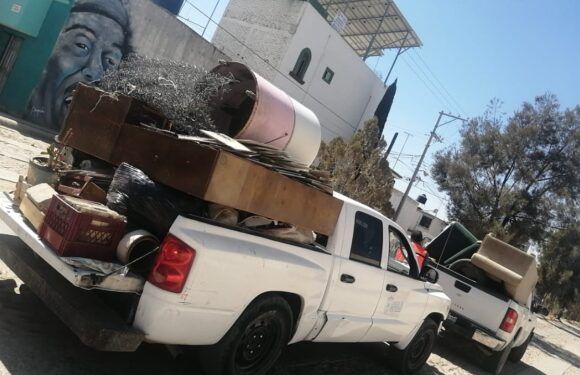 Recolectan más de 3 toneladas de cacharros en la colonia El Tepeyac