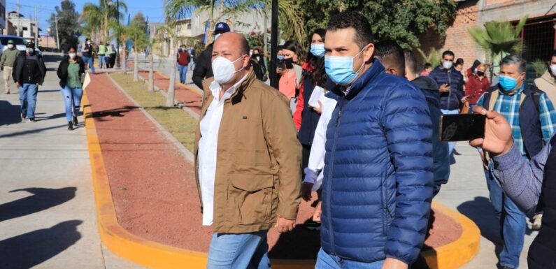 Inaugura Enrique Alfaro bulevar José María Pino Suárez en Encarnación de Díaz