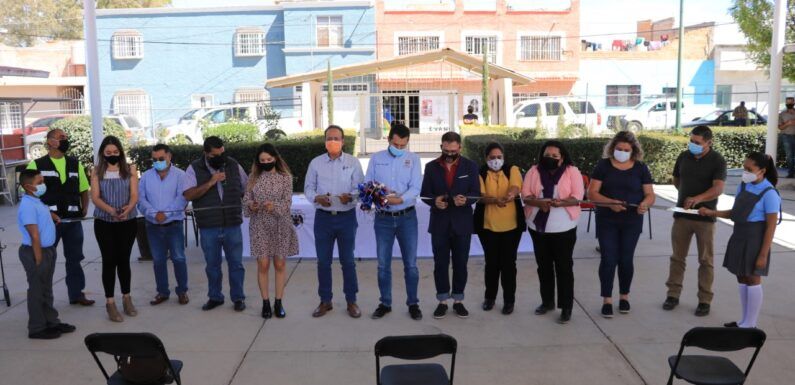 Inauguran domo en primaria José María Chávez Alonso