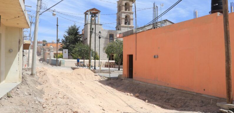 Registran notables avances obras realizadas en Santa María de Enmedio