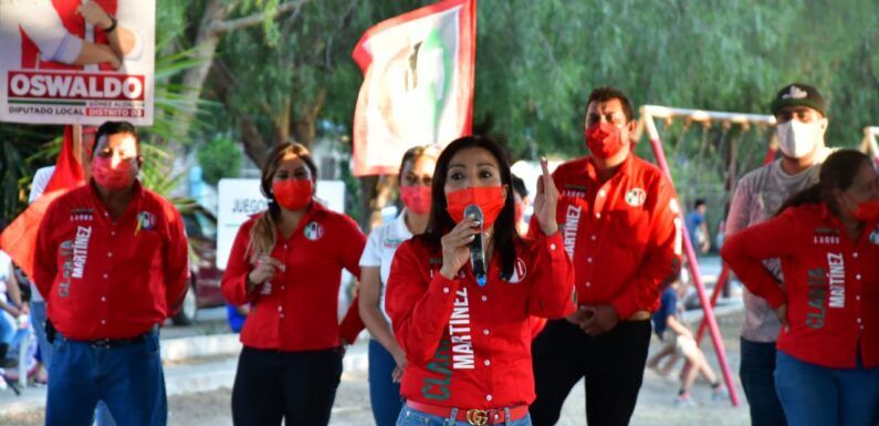 Voy muy entregada y con mucho compromiso para Lagos: Asegura Clara Martínez