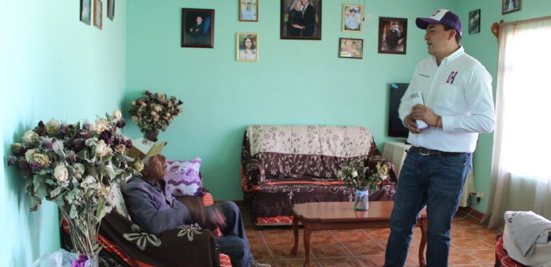 Marco González visita comunidades de la zona norte de Lagos de Moreno